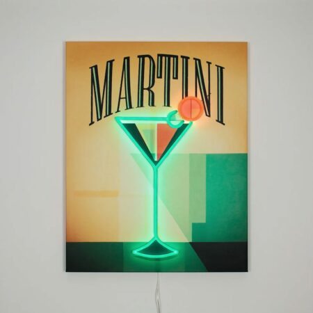 Muurschilderij (LED Neon) - Martini | Fiftiesstore