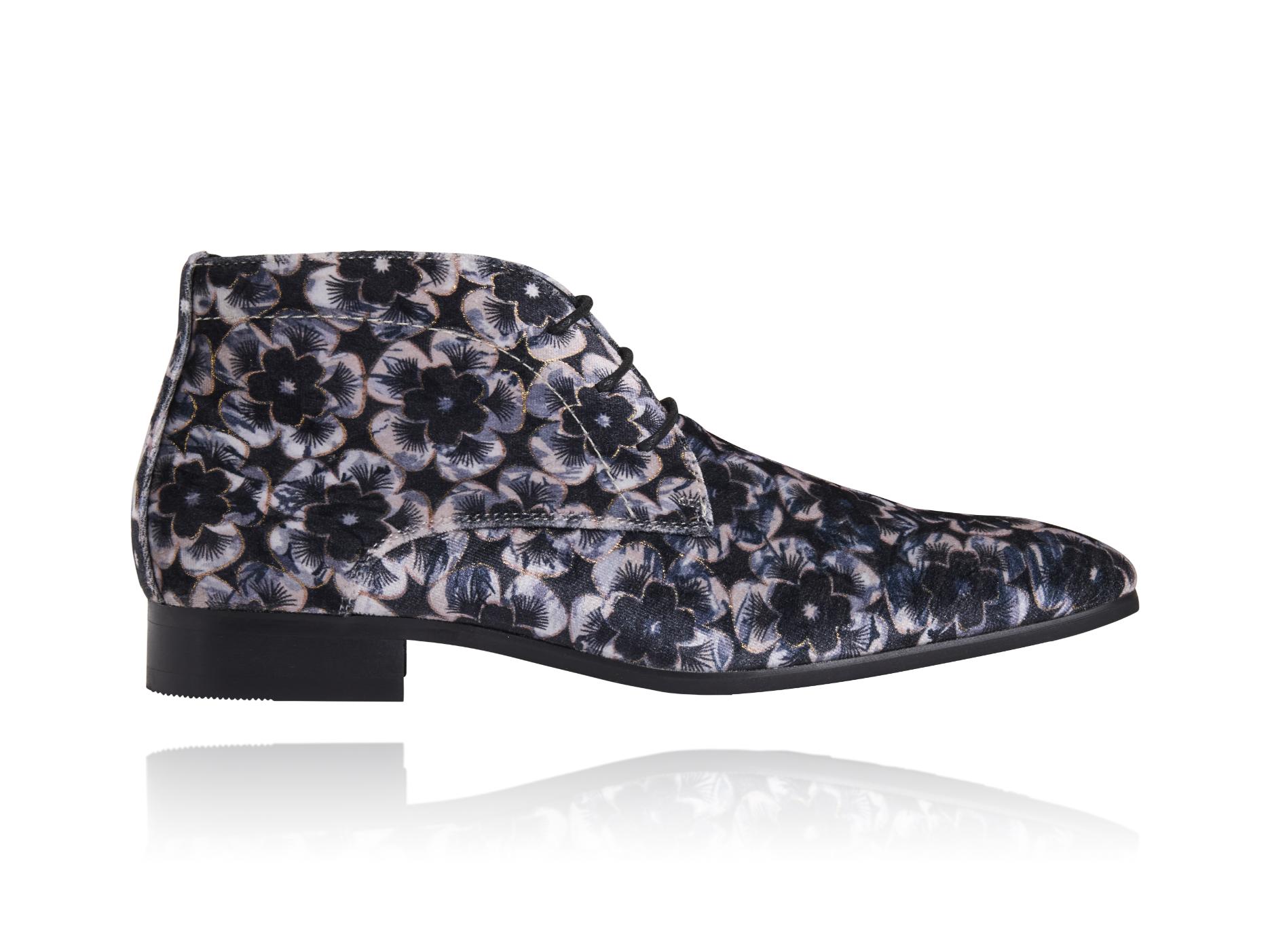 Mystic Silver Blossom High Lureaux - Handgemaakte Nette Schoenen Voor Heren | Lureaux