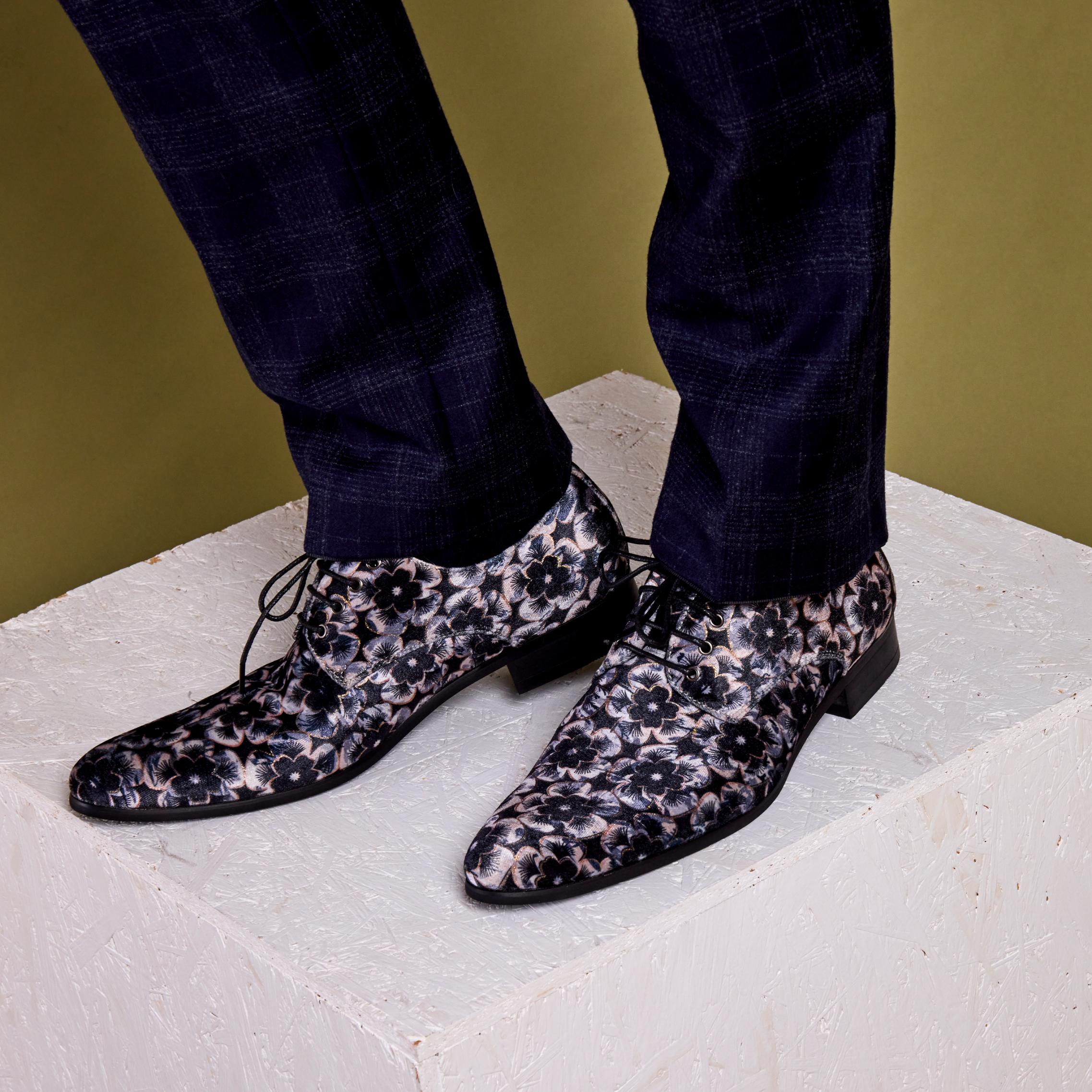 Mystic Silver Blossom Lureaux - Handgemaakte Nette Schoenen Voor Heren | Lureaux