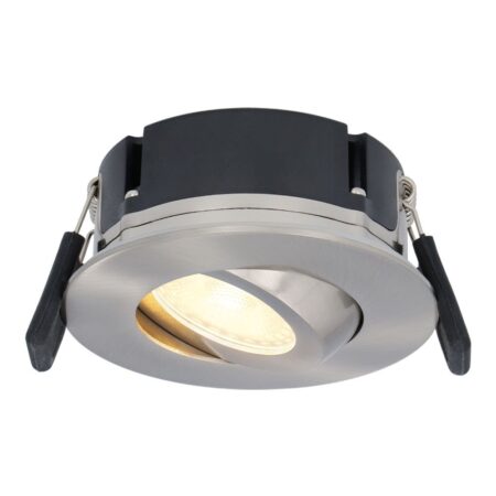 Napels LED inbouwspot Extra Plat (39mm) - 360° Kantelbaar - 8 Watt 570 Lumen - Dimbaar - IP65 - RVS | HOFTRONIC