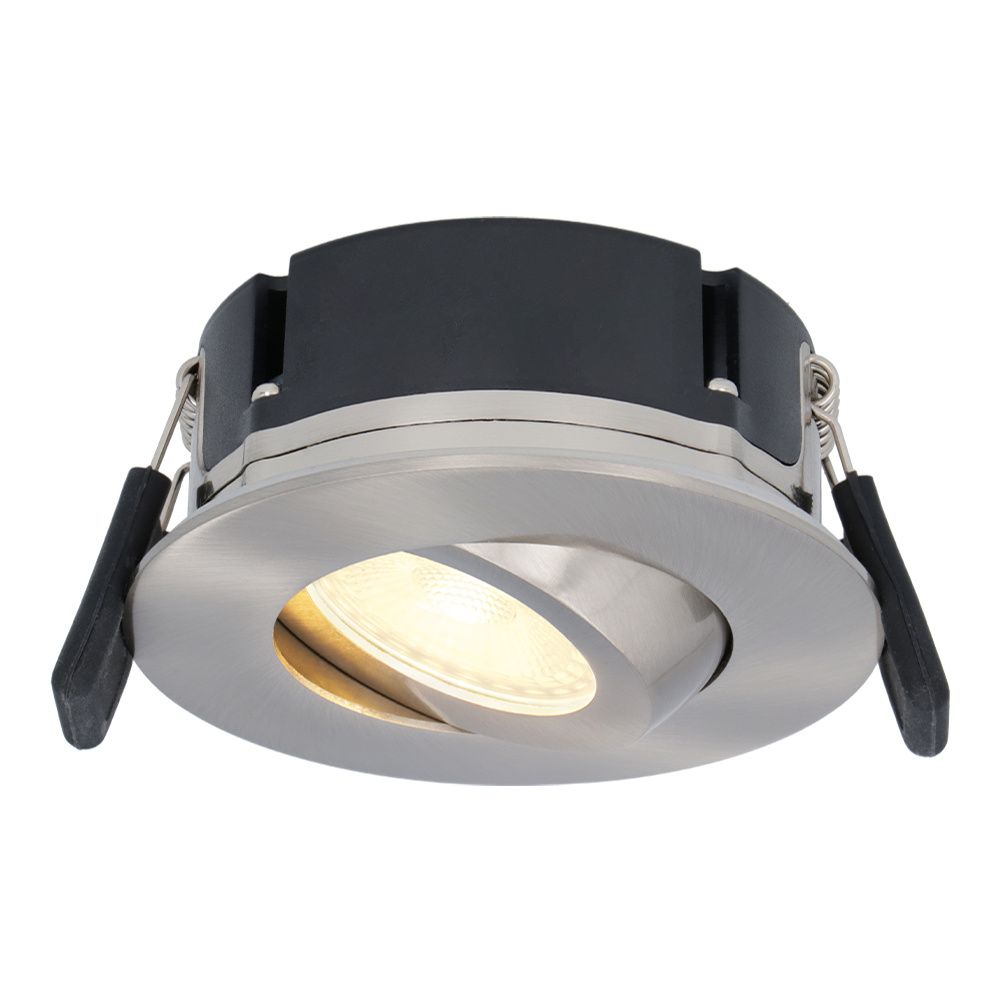 Napels LED inbouwspot Extra Plat (39mm) - 360° Kantelbaar - 8 Watt 570 Lumen - Dimbaar - IP65 - RVS | HOFTRONIC