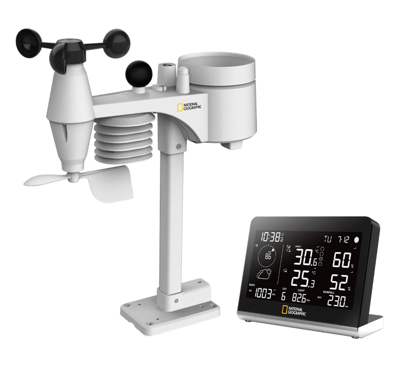 National Geographic Draadloos Weerstation SC 8-in-1 Buitensensor