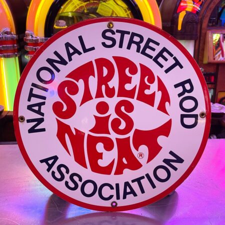 National Street Rod Association Emaille Bord- Pre-Productie Sample - Ø30cm | The Dutch Pickers