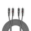 Nedis Stereo audiokabel | 2x RCA male - 2x RCA male | 5