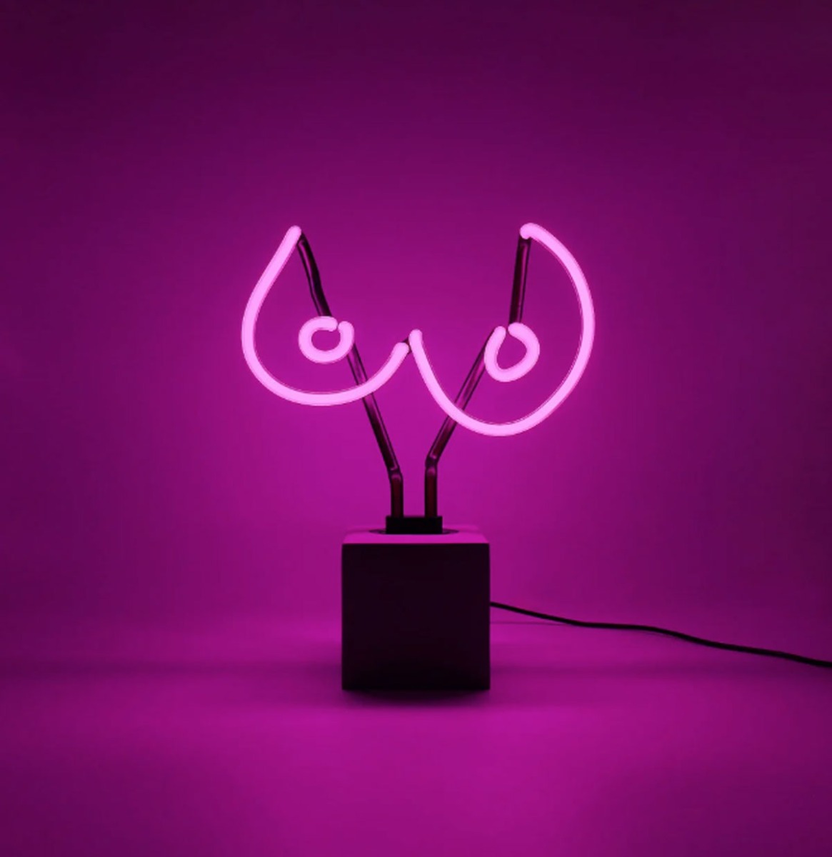 Neon Sign - Boobs (Op Betonnen Basis) | Fiftiesstore