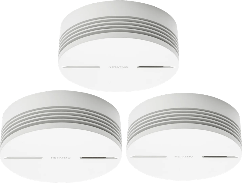 Netatmo Slimme Rookmelder (10 jaar) 3-Pack