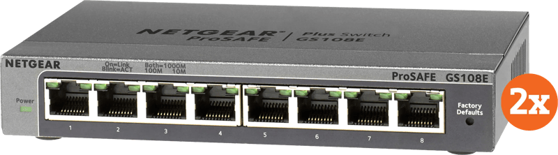 Netgear GS108E Duo Pack