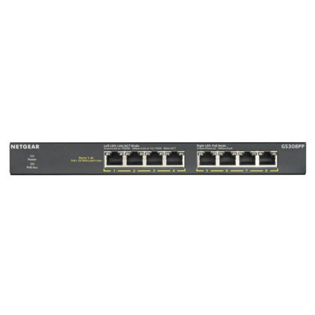 Netgear GS308PP-100EUS Switch Zwart | Netgear