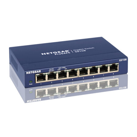 Netgear ProSafe GS108 Switch Blauw | Netgear