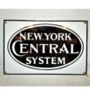 New York Central System Emaille Bord Groot | Fiftiesstore