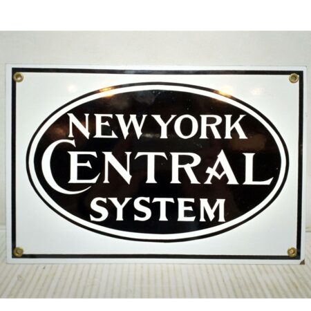 New York Central System Emaille Bord Groot | Fiftiesstore