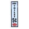 New York Central System Toilet Emaille Bord - 30