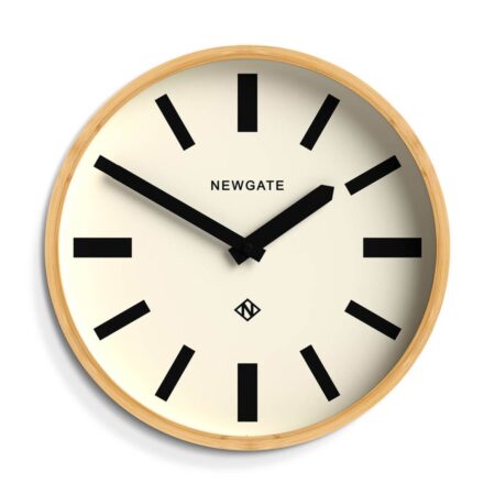Newgate Bali Wandklok in Bamboe - Bold | Fiftiesstore