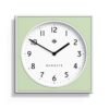 Newgate Burger & Chips Wandklok - Wit en Neo-Mint | Fiftiesstore