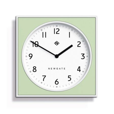Newgate Burger & Chips Wandklok - Wit en Neo-Mint | Fiftiesstore