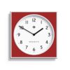Newgate Burger & Chips Wandklok - Wit en Rood | Fiftiesstore