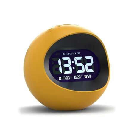 Newgate Centre Of The Earth LCD Alarm Klok - Geel | Fiftiesstore