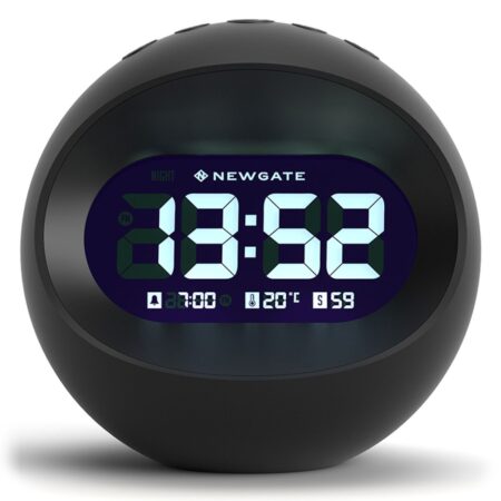 Newgate Centre Of The Earth LCD Alarm Klok - Zwart | Fiftiesstore