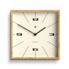 Newgate Fiji Wandklok in Bamboe - Lines | Fiftiesstore