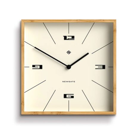 Newgate Fiji Wandklok in Bamboe - Lines | Fiftiesstore