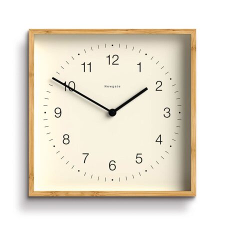 Newgate Fiji Wandklok in Bamboe - Numbers | Fiftiesstore