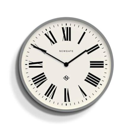 Newgate Italian Number Three Wandklok- Grijs | Fiftiesstore