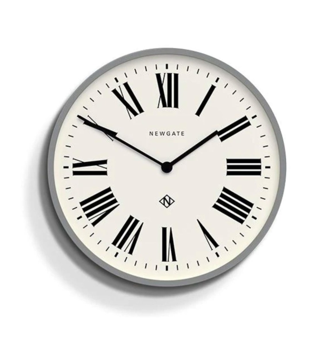 Newgate Italian Number Three Wandklok- Grijs | Fiftiesstore