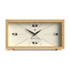 Newgate Lemur Klok met Wekker (324 Wijzerplaat) - Bamboe | Fiftiesstore