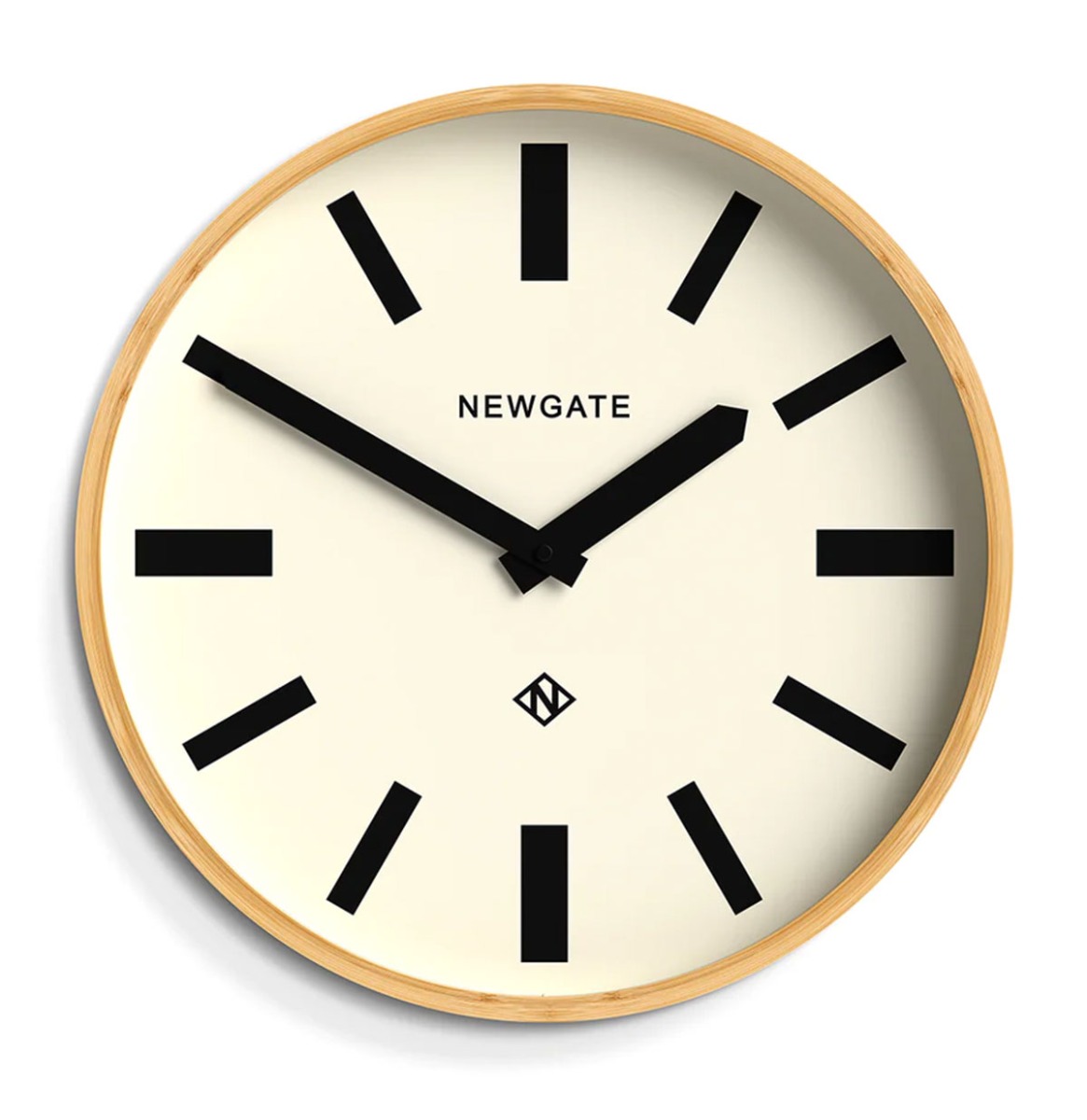 Newgate Mauritius Wandklok in Bamboe - Bold | Fiftiesstore