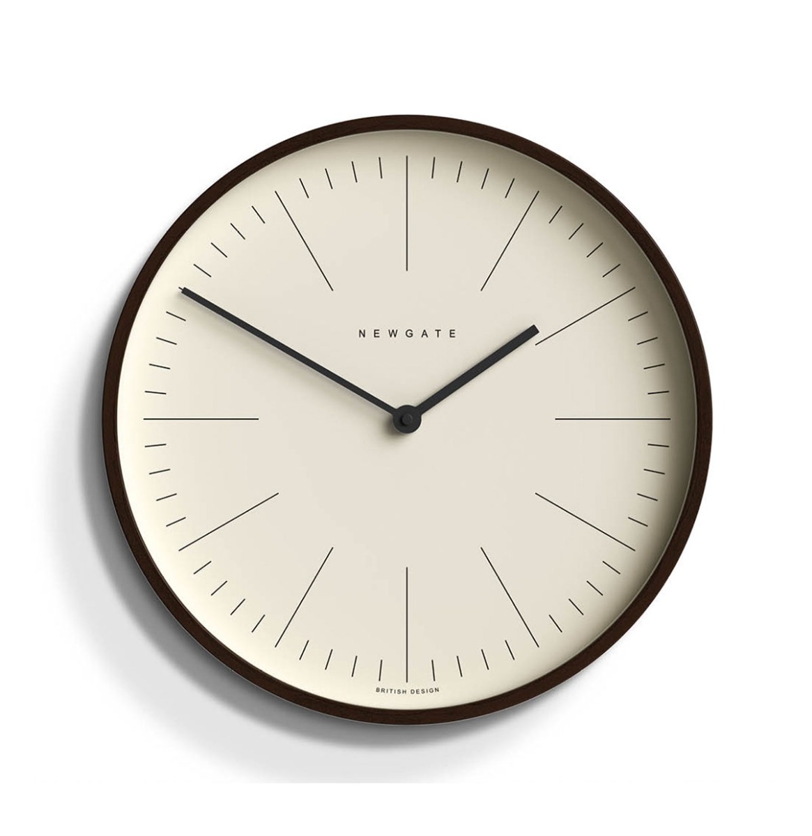 Newgate Mr Clarke Marker Wandklok in Donker Hout | Fiftiesstore