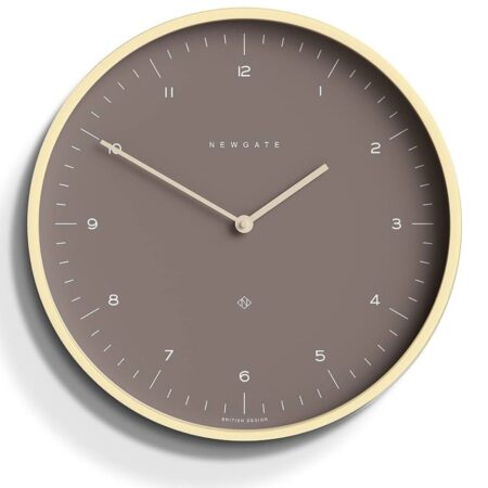 Newgate Mr Clarke Wandklok in Licht Multiplex - Burnt Sienna | Fiftiesstore