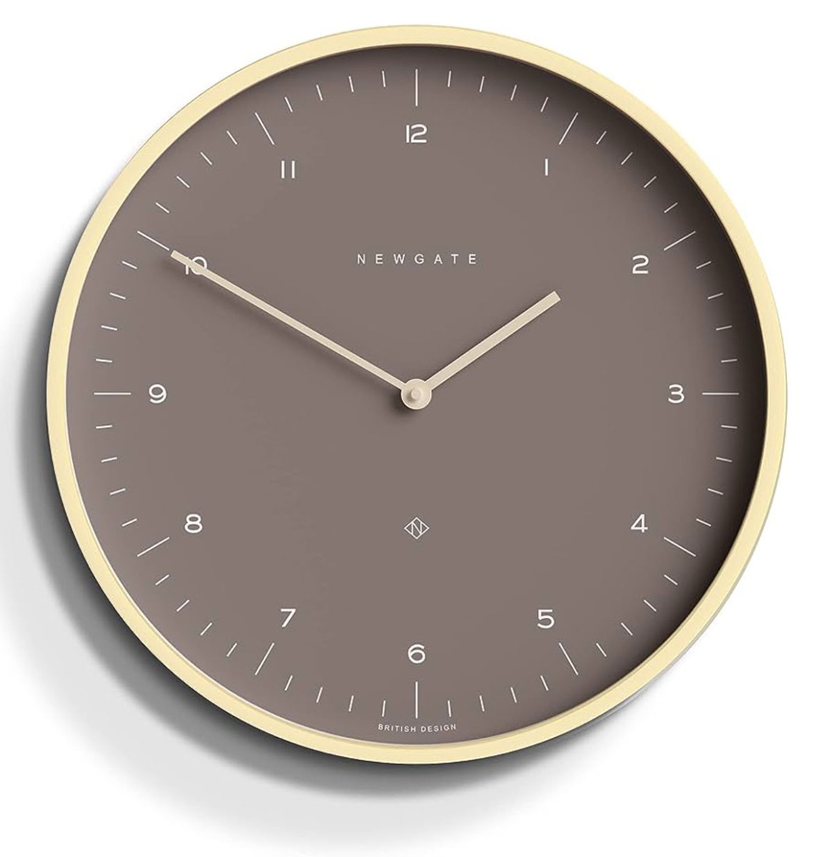 Newgate Mr Clarke Wandklok in Licht Multiplex - Burnt Sienna | Fiftiesstore