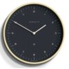 Newgate Mr Clarke Wandklok in Light Plywood - Oil Grey | Fiftiesstore
