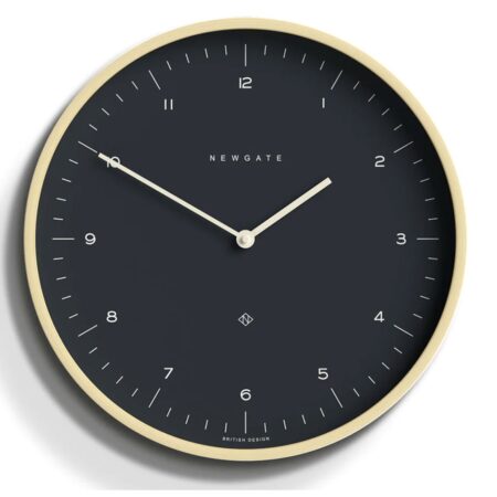Newgate Mr Clarke Wandklok in Light Plywood - Oil Grey | Fiftiesstore