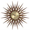Newgate Pluto Wandklok - Dark Wood | Fiftiesstore