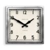 Newgate Quad Wand Klok - Roestvrij Staal | Fiftiesstore