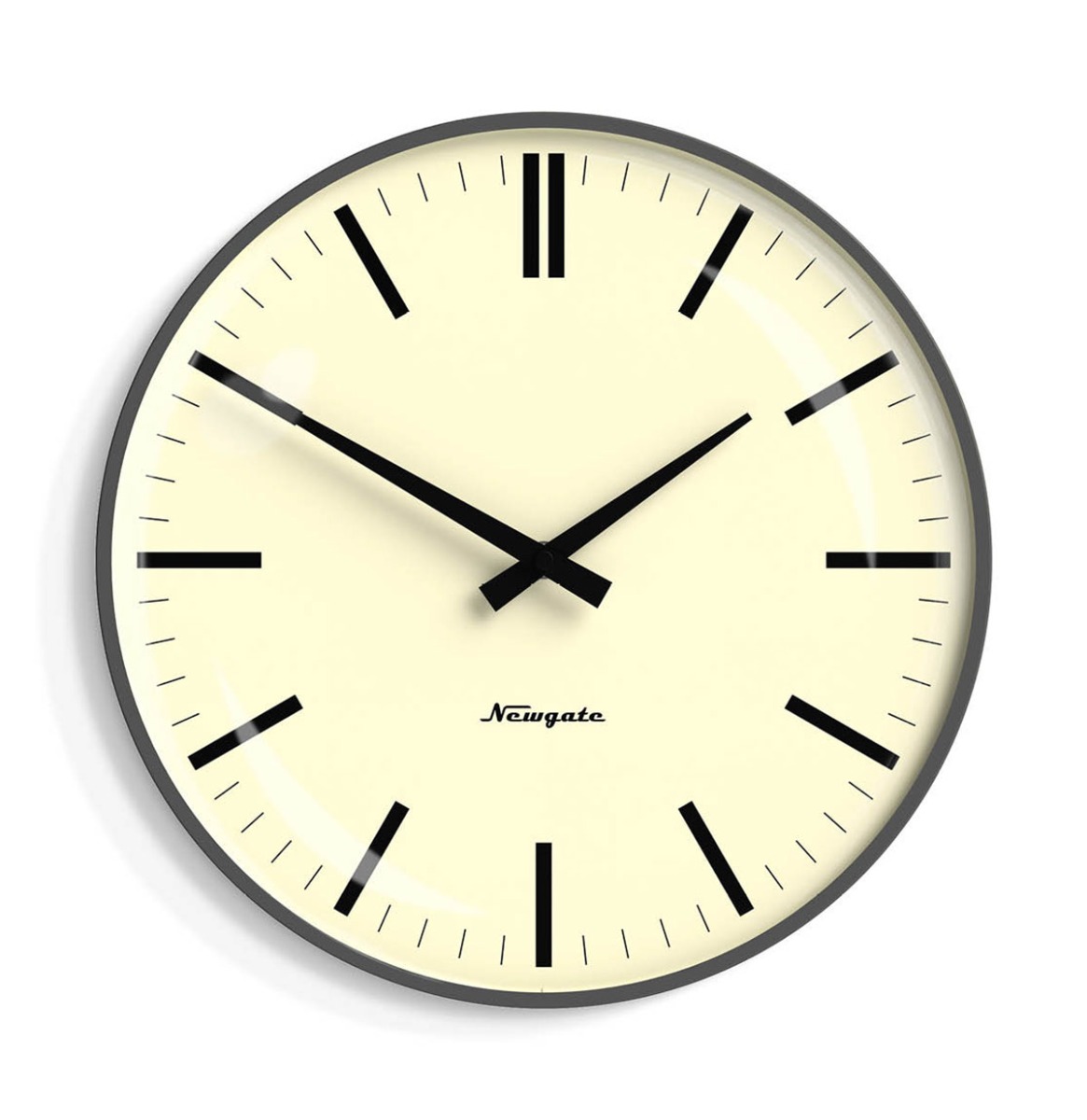 Newgate Radio City Bowery Dial Wandklok in Grijs | Fiftiesstore
