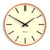Newgate Radio City Bowery Dial Wandklok in Pumpkin Orange | Fiftiesstore