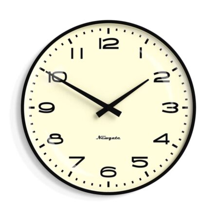 Newgate Radio City Wandklok in Zwart | Fiftiesstore