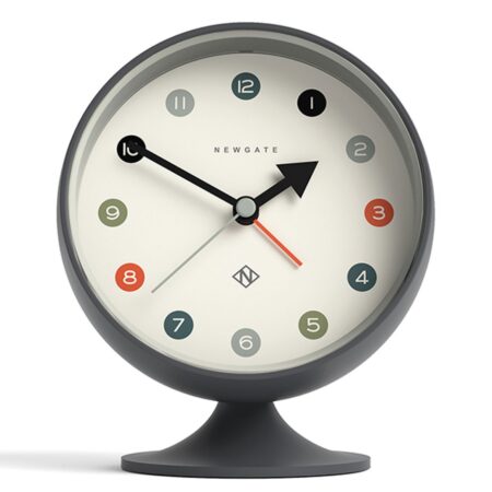 Newgate Spheric Alarm Klok - Grijs | Fiftiesstore