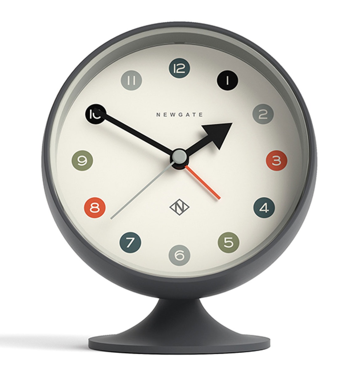 Newgate Spheric Alarm Klok - Grijs | Fiftiesstore