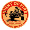 Night Of Fire Drag Racing Rond Zwaar Metalen Bord 35 cm ø | 25% korting | Bennies Fifties