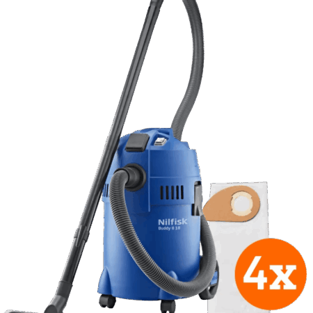 Nilfisk Buddy II 18 T + Nilfisk Stofzakken voor Buddy II (4x)