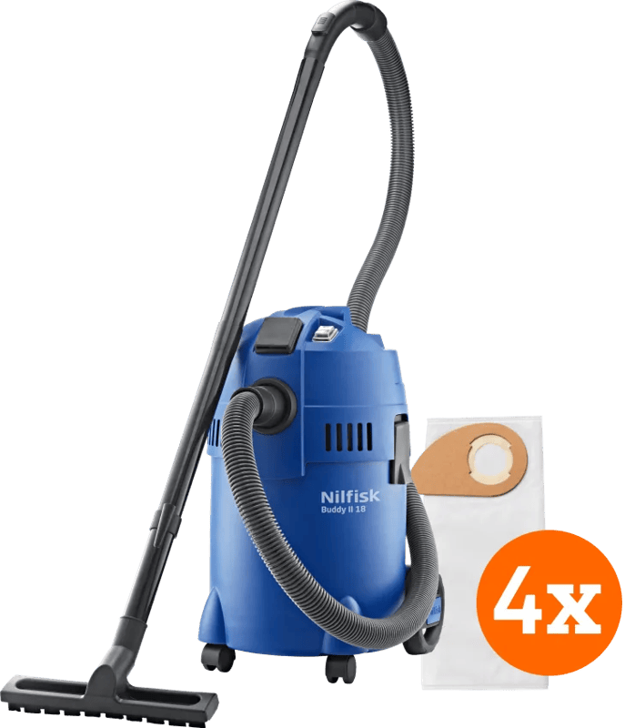 Nilfisk Buddy II 18 T + Nilfisk Stofzakken voor Buddy II (4x)
