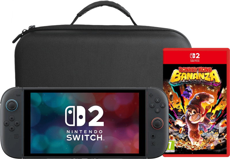 Nintendo Switch 2 + Donkey Kong Bananza + BlueBuilt Travelcase XL