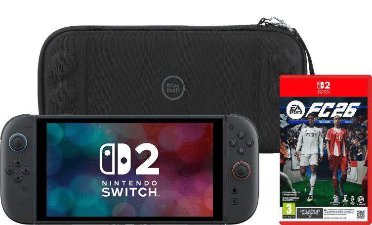 Nintendo Switch 2 + EA Sports FC 26 + BlueBuilt Beschermhoes