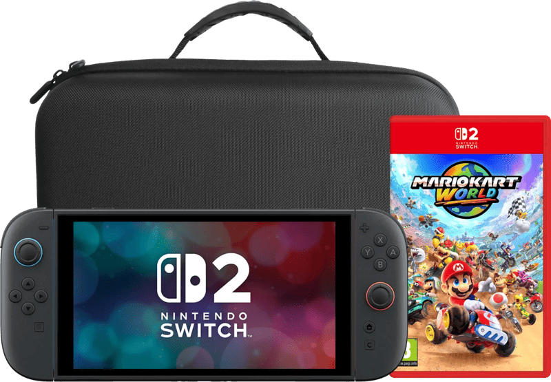 Nintendo Switch 2 + Mario Kart World + BlueBuilt Travel Case