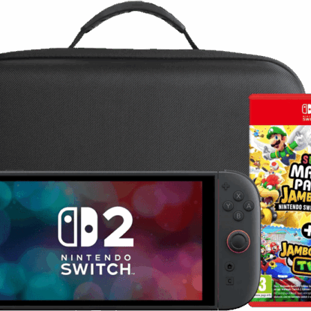 Nintendo Switch 2 + Super Mario Party Jamboree + BlueBuilt Travelcase XL