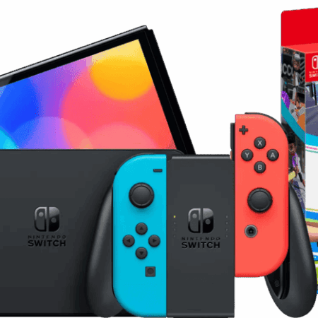 Nintendo Switch OLED Blauw/Rood + Nintendo Switch Sports