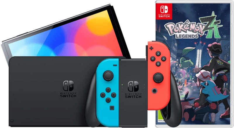 Nintendo Switch OLED Blauw/Rood + Pokémon Legends: Z-A